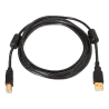 Cable USB 2.0 - Para Impresora - Conectores tipo A/M-B/M - Longitud 5,0 m - Alta calidad (28AWG+22AWG - Color negro