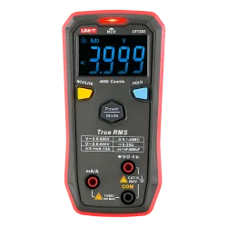Multímetro digital de bolsillo - Medición de voltaje en DC y AC hasta 600V - Medición de intensidad en DC y AC hasta ...