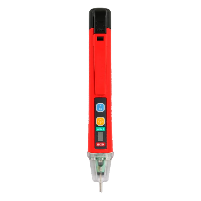 Detector de voltaje AC sin contacto - Modo de alto y bajo voltaje hasta 1000 V - Aviso audible y LED visible - Apagad...