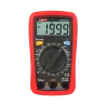Multímetro digital de mano LCD - Medición de voltaje en DC y AC hasta 250V - Medición de intensidad en DC hasta 10A -...