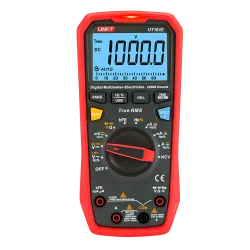 Multímetro digital CAT III - Pantalla LED de hasta 22000 cuentas - Medición en DC y AC hasta 1000V y 20A - Conexión c...