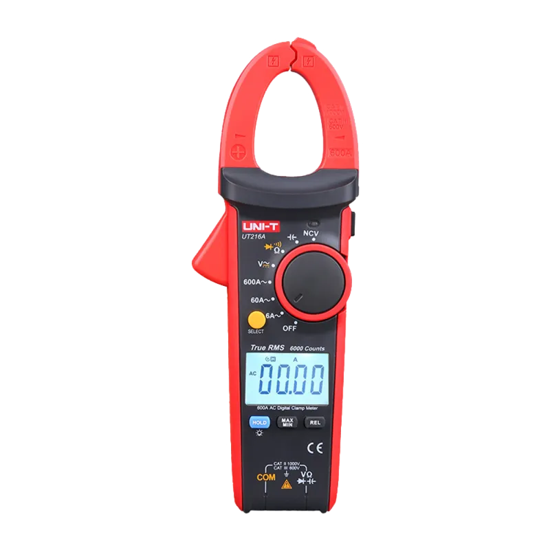 Pinza amperimétrica LCD - Medición en DC hasta 1000V - Medición en AC hasta 750V y 600A - Mide resistencia y capacita...