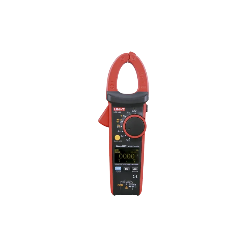 Pinza amperimétrica LCD - Medición en DC hasta 1000V y 600A - Medición en AC hasta 750V y 600A - Resistencia/capacita...