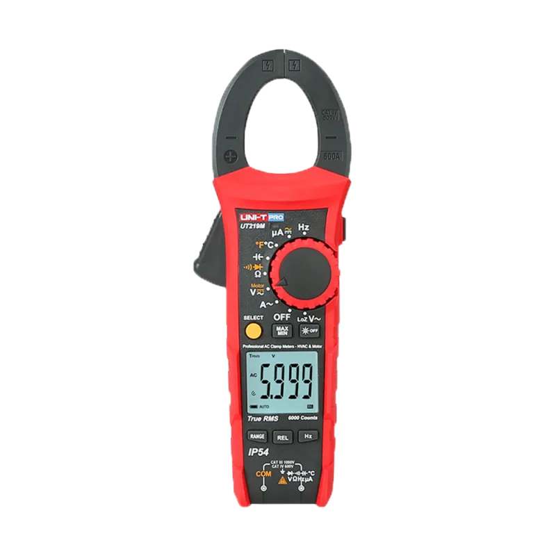 Pinza amperimétrica - Medición en DC hasta 1000V - Medición en AC hasta 1000V y 600A - Resistencia/capacitancia/frecu...