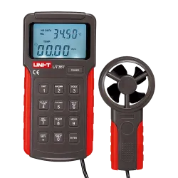 Anemómetro tipo Split - Sensor de velocidad del viento de alta precisión - Sensor de temperatura - Apagado automático...