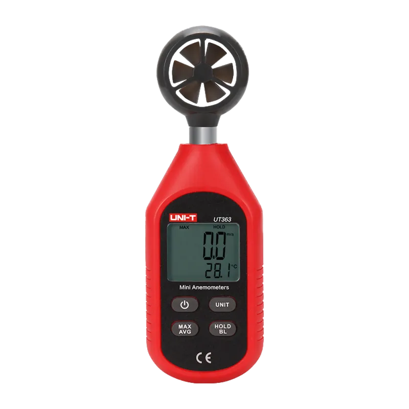 Anemómetro de mano - Sensor de velocidad del viento de alta precisión - Sensor de temperatura - Apagado automático - ...