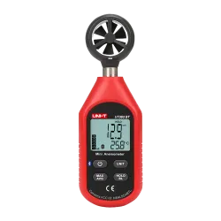 Anemómetro de mano - Sensor de velocidad del viento de alta precisión - Sensor de temperatura - Valores Máximos, Míni...