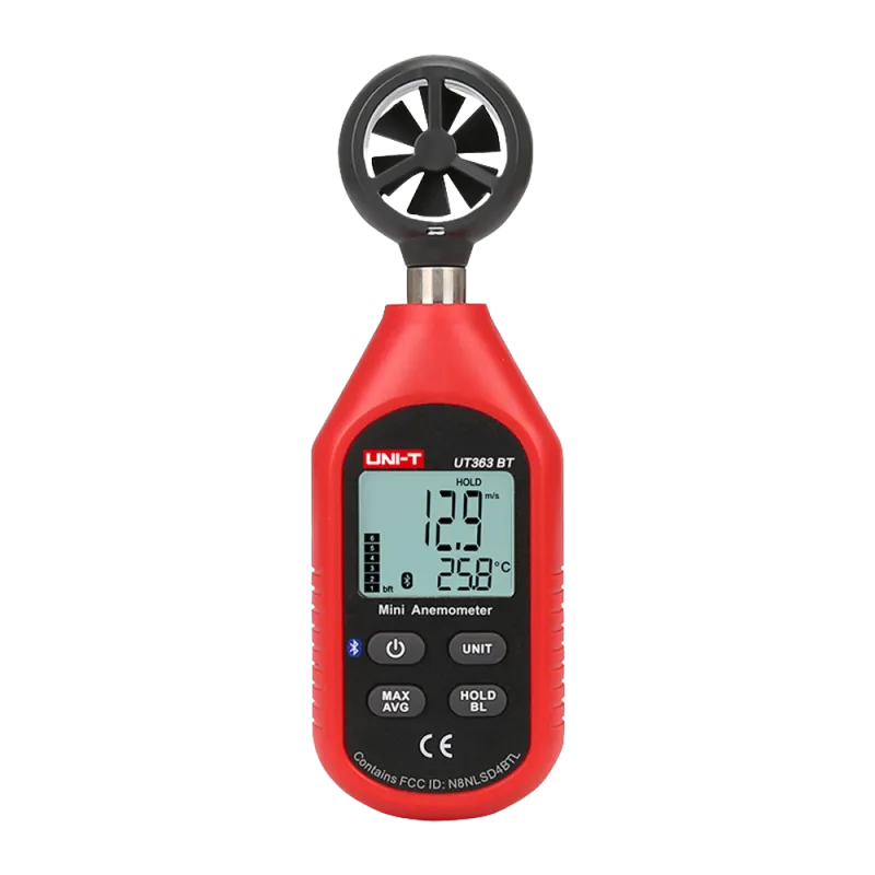 Anemómetro de mano - Sensor de velocidad del viento de alta precisión - Sensor de temperatura - Valores Máximos, Míni...