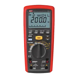 Medidor de resistencia de aislamiento - Multimétro de voltaje AC y DC hasta 600V - Rangos 50/100/250V/500V/1000V - Mi...