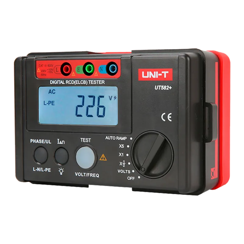 Comprobador de tiempo de disparo de diferencial - Display LCD de hasta 1000 cuentas - Compatible con circuitos monofá...
