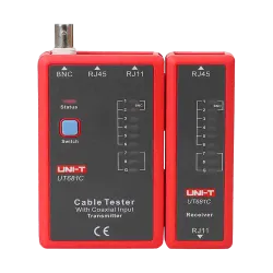 Tester de cables - Comprobación de estado cables RJ45/RJ11/BNC - Testeo modo rápido y modo lento - Apagado automático