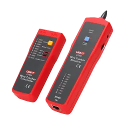 Tester de cables - Comprobación de estado cables RJ45/RJ11 - Indicador luminoso de potencia de señal - Localizador de...