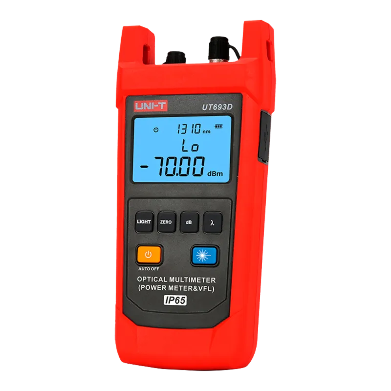 Tester de fibra óptica - Evaluación de la potencia óptica de fibra - Localizador visual de fallos - Impermeable IP65 ...