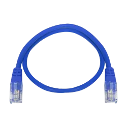 Cable UTP Safire - Ethernet - Conectores RJ45 - Categoría 5E - 0.3 m - Color azul