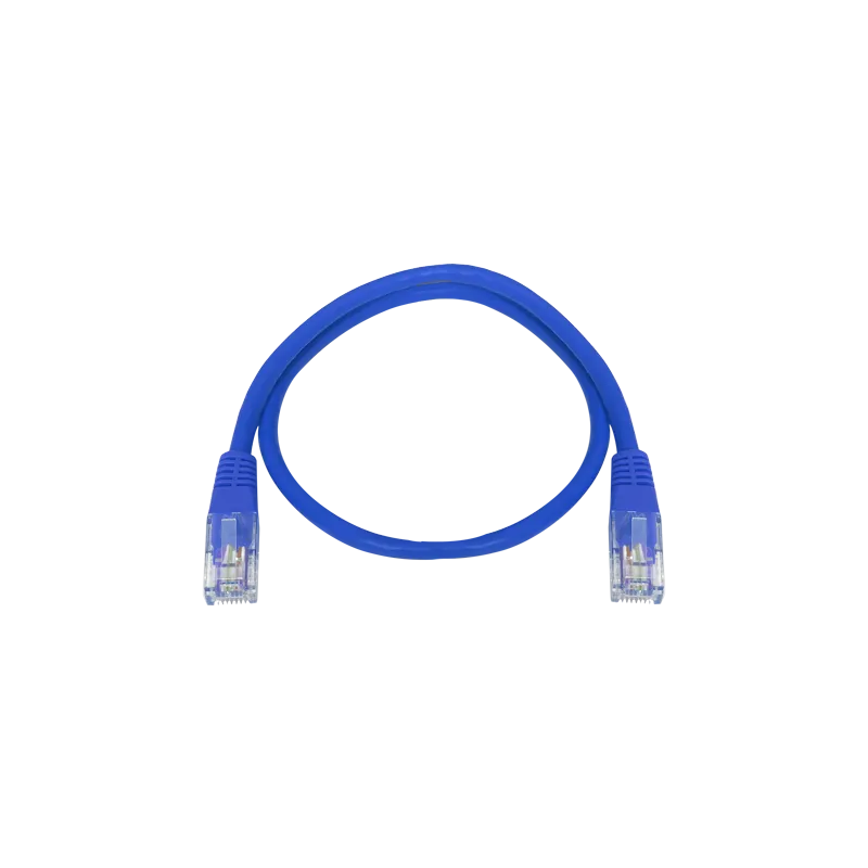 Cable UTP Safire - Ethernet - Conectores RJ45 - Categoría 5E - 0.3 m - Color azul