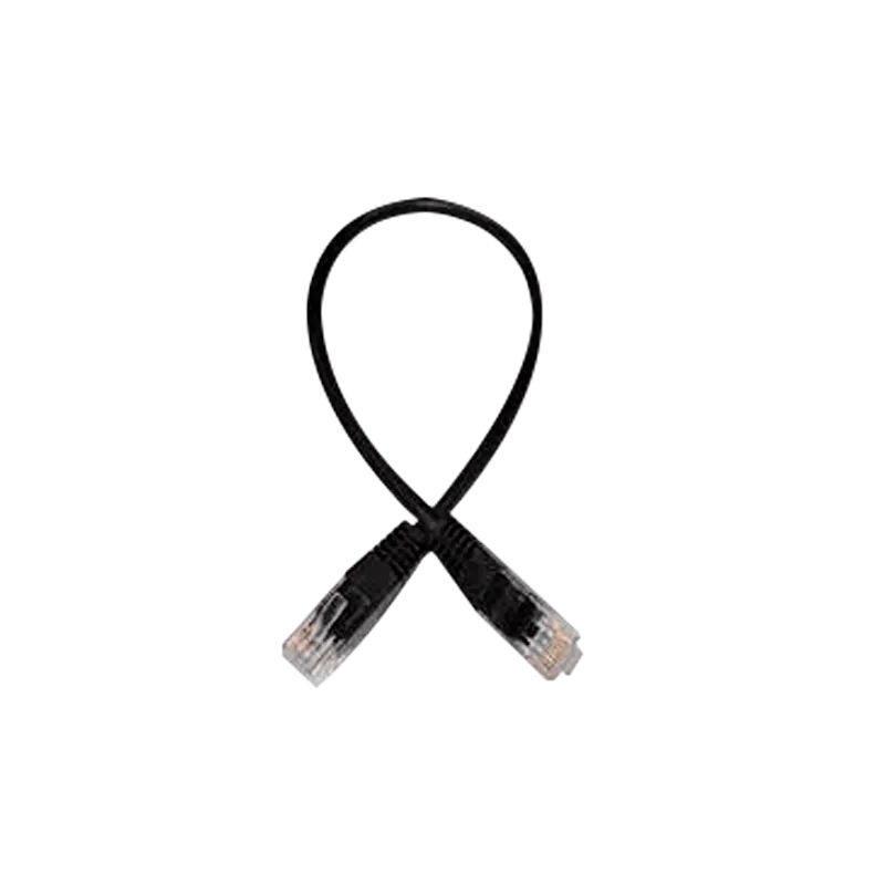 Cable UTP Safire - Ethernet - Conectores RJ45 - Categoría 5E - 0.3 m - Color negro