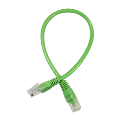 Cable UTP Safire - Ethernet - Conectores RJ45 - Categoría 5E - 0.3 m - Color verde