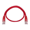 Cable UTP Safire - Ethernet - Conectores RJ45 - Categoría 5E - 0.3 m - Color rojo