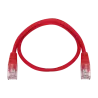 Cable UTP Safire - Ethernet - Conectores RJ45 - Categoría 5E - 0.3 m - Color rojo