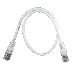 Cable UTP - Ethernet - Conectores RJ45 - Categoría 5E - 0.5 m - Color blanco