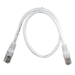Cable UTP - Ethernet - Conectores RJ45 - Categoría 5E - 0.5 m - Color blanco