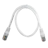Cable UTP - Ethernet - Conectores RJ45 - Categoría 5E - 0.5 m - Color blanco
