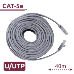Cable UTP Safire - Categoría 5e - Conductor CCA - Ethernet - Conectores RJ45 - 40 m