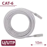 Cable UTP - Ethernet - Conectores RJ45 - Categoría 6 - 10 m - Color blanco