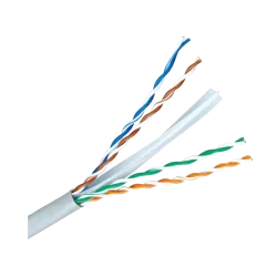 Cable UTP rígido libre de halógenos - Categoría 6 - Conductor OFC, pureza 99.9% cobre - Rollo de 305 metros - Diámetr...