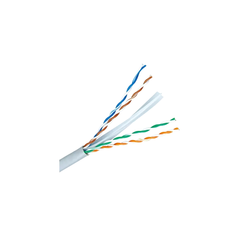 Cable UTP rígido libre de halógenos - Categoría 6 - Conductor OFC, pureza 99.9% cobre - Rollo de 305 metros - Diámetr...