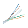 Cable UTP rígido libre de halógenos - Categoría 6 - Conductor OFC, pureza 99.9% cobre - Rollo de 305 metros - Diámetr...