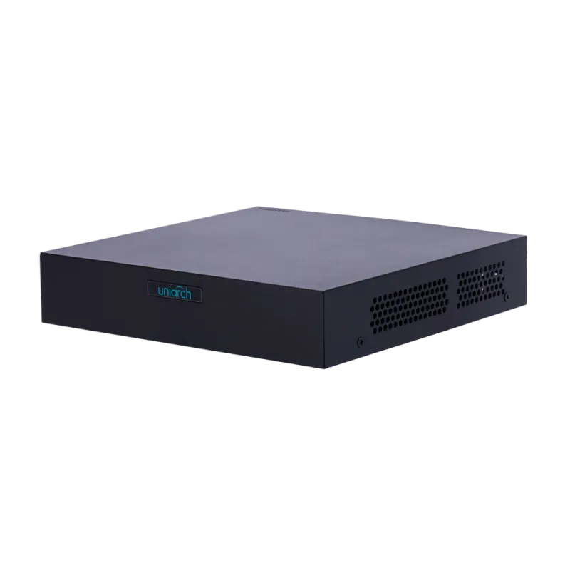 Grabador NVR para cámaras IP - Uniarch - 8 CH vídeo / Compresión Ultra 265 / PoE - HDMI 4K y VGA - Resolución máxima ...