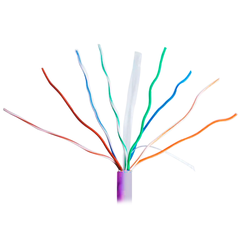 Uniview Cable UTP categoría 6 - Conductor OFC,100% cobre - Diámetro 24 AWG-0,53mm - Certificado CPR: Cca-s1,d0,a1 - C...