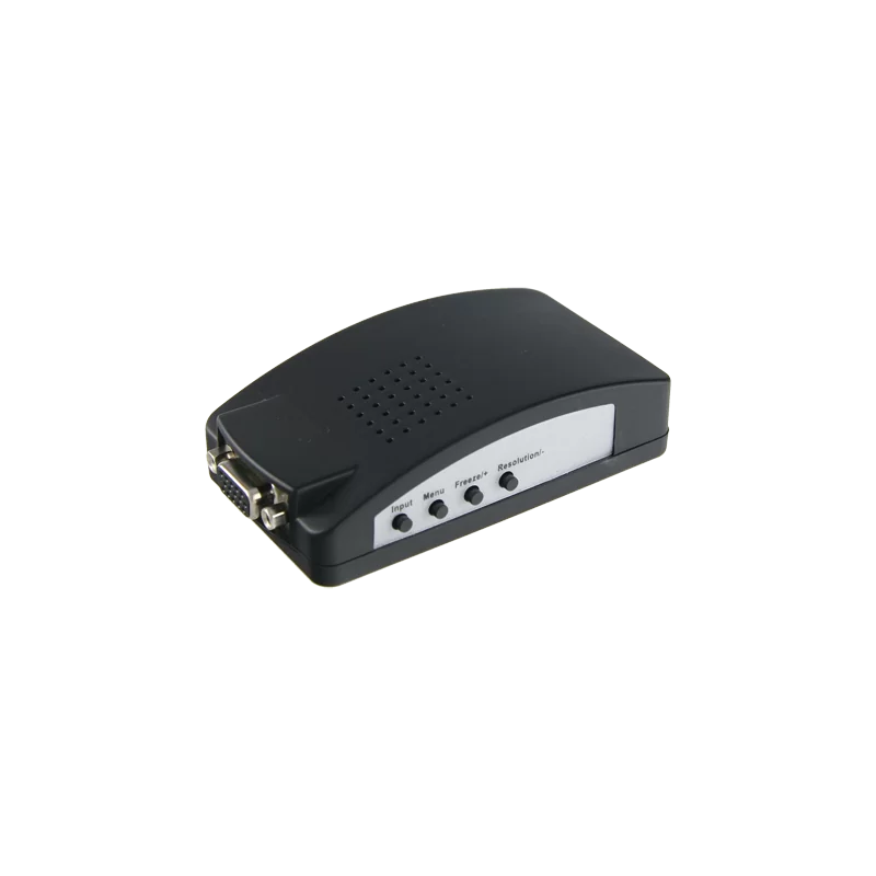 Adaptador de vídeo - Entradas: VGA, SVIDEO o Vídeo BNC - Salida: VGA - Múltiples resoluciones soportadas - Sistema de... Adaptador de vídeo - Entradas: VGA, SVIDEO o Vídeo BNC - Salida: VGA - Múltiples resoluciones soportadas - Sistema de...