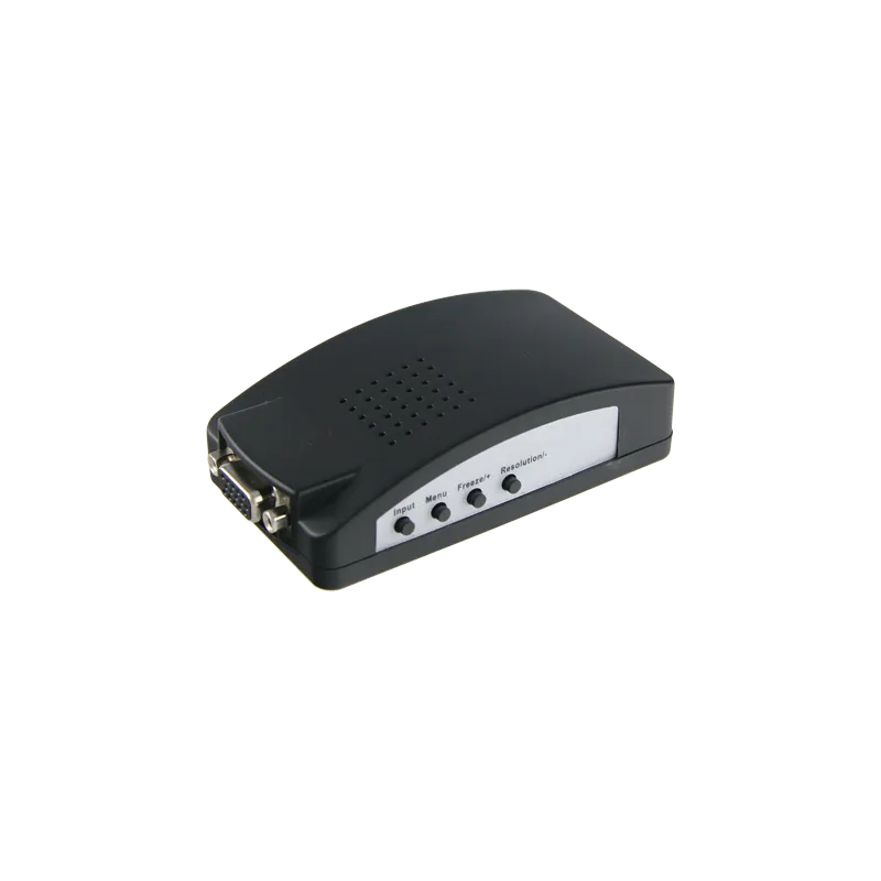 Adaptador de vídeo - Entradas: VGA, SVIDEO o Vídeo BNC - Salida: VGA - Múltiples resoluciones soportadas - Sistema de... Adaptador de vídeo - Entradas: VGA, SVIDEO o Vídeo BNC - Salida: VGA - Múltiples resoluciones soportadas - Sistema de...