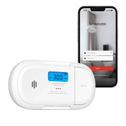 Detector de CO autónomo X-Sense - Comunicación WiFi 2.4GHz - Conexión a través de APP - Duración de la batería 1 año ...