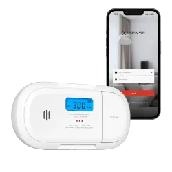 Detector de CO autónomo X-Sense - Comunicación WiFi 2.4GHz - Conexión a través de APP - Duración de la batería 1 año ...