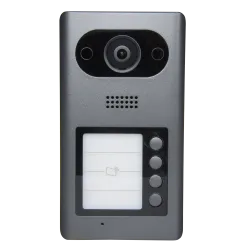 Videoportero IP - Cámara 2Mpx gran angular - Audio bidireccional | 4 botones de llamada - Monitorización a través de ...