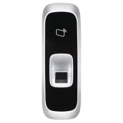Lector de acceso - Acceso por huella y tarjeta MF - Indicador LED y acústico - RS485 - Compatible con controladoras X...