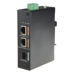 Switch HiPoE X-Security - 2 puertos PoE + 1 puerto Uplink (SFP) - Velocidad 10/100/1000 Mbps - Consumo máximo 60W - 2...