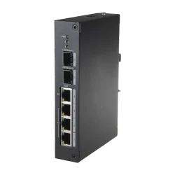 Switch PoE X-Security - 4 puertos PoE + 2 puertos SFP de fibra - Velocidad 10/100 Mbps - 60W puerto 4 / 30W puerto 1-...