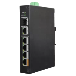 Switch PoE X-Security - 4 puertos PoE +1 SFP +1 Uplink Gigabit - Velocidad 10/100/1000 Mbps - 60W puerto 1 / 30W pue...