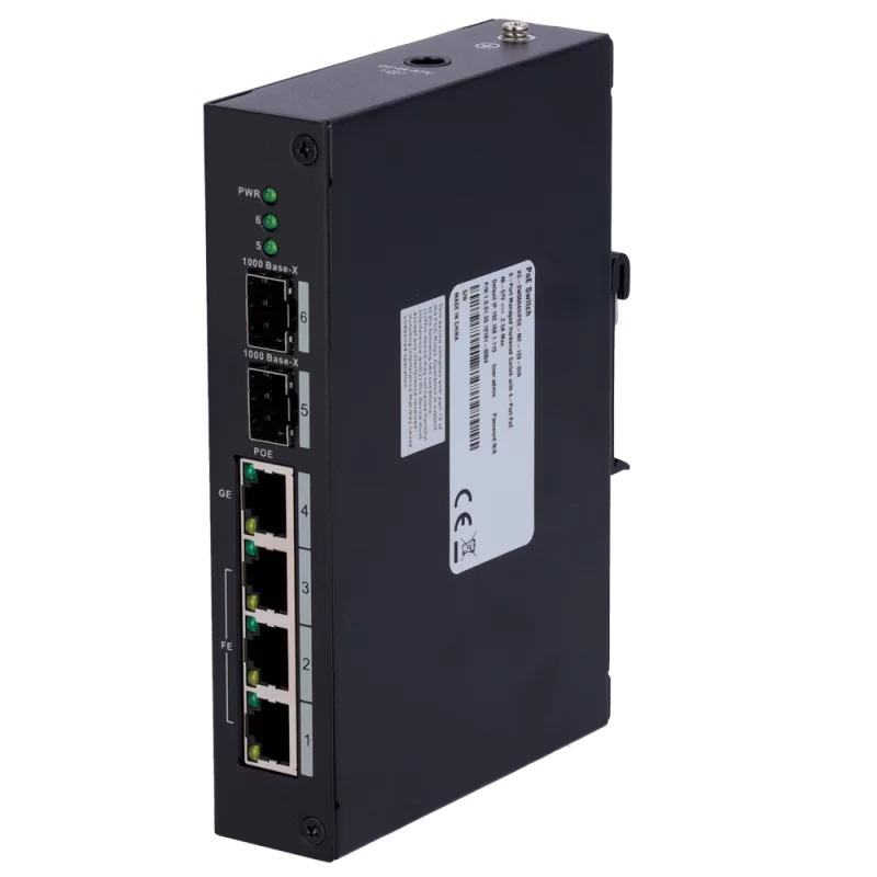 Switch PoE X-Security - 3 puertos FE + 1GE + 2 SFP GE - 60W puerto 4 / 30W puerto 1-3/ Máximo 120W - Hi-PoE / IEEE80...