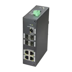 Switch X-Security - 5 Puertos RJ-45 - 4 Puertos SFP Gigabit - Velocidad 10/100/1000 Mbps - Soporta doble alimentación...