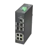 Switch X-Security - 5 Puertos RJ-45 - 4 Puertos SFP Gigabit - Velocidad 10/100/1000 Mbps - Soporta doble alimentación...