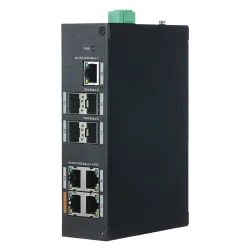 Switch PoE - 4 puertos PoE+ RJ45 + 1 Puerto RJ-45 - 4 Puertos SFP Gigabit - Velocidad 10/100/1000 Mbps - 30 W por pue...