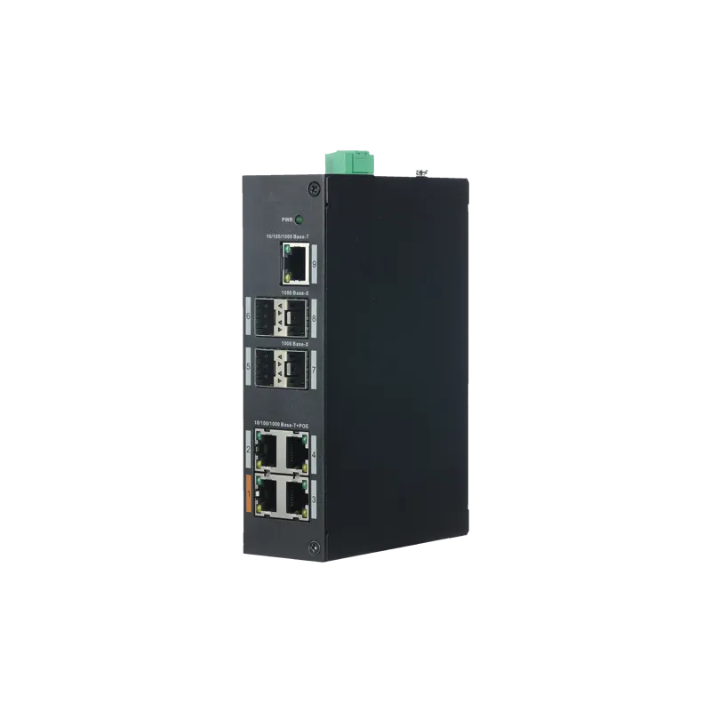 Switch PoE - 4 puertos PoE+ RJ45 + 1 Puerto RJ-45 - 4 Puertos SFP Gigabit - Velocidad 10/100/1000 Mbps - 30 W por pue...