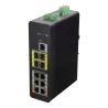 Switch HiPoE X-Security - 6 puertos PoE (RJ45) + 4 puerto Uplink (SFP) - Velocidad 10/100/1000 Mbps - 2 Puertos Hi-Po...