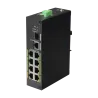 Switch ePoE X-Security - 8 puertos PoE + 1 Uplink RJ45 + 1 SFP - Velocidad 10/100 Mbps - Potencia 60 W por puerto - P...