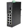 Switch PoE X-Security - 8 puertos PoE + 1 Uplink RJ45 - Velocidad 10/100 Mbps - Potencia 30 W por puerto - Potencia m...